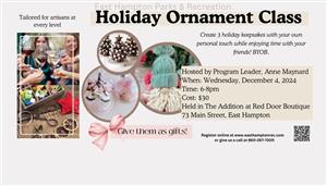 Holiday Ornament Class