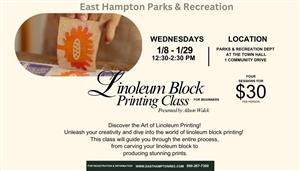 Linoleum Block Printing Class