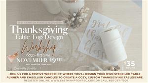 Thanksgiving Table Top Design Workshop