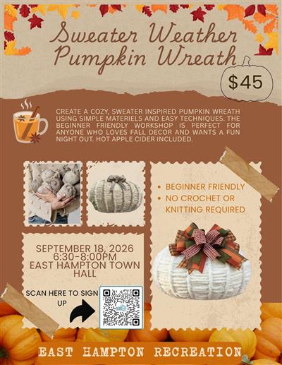 sweater weather pumpkin wreath